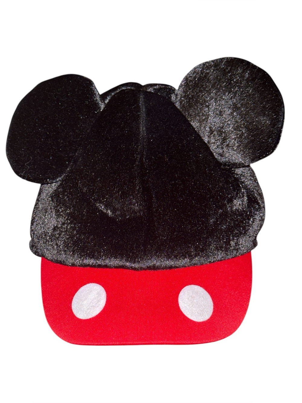 Plush Mickey Mouse baseball cap